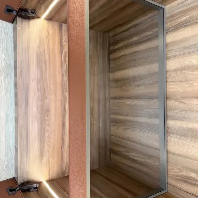 Leather Glass Shelf With LED