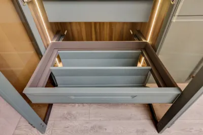 Leather 2 Layer Shoe Drawer